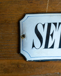 Insegna smaltata “Settima Squadra” anni ’40 - Smalteria E. Primi Milano
