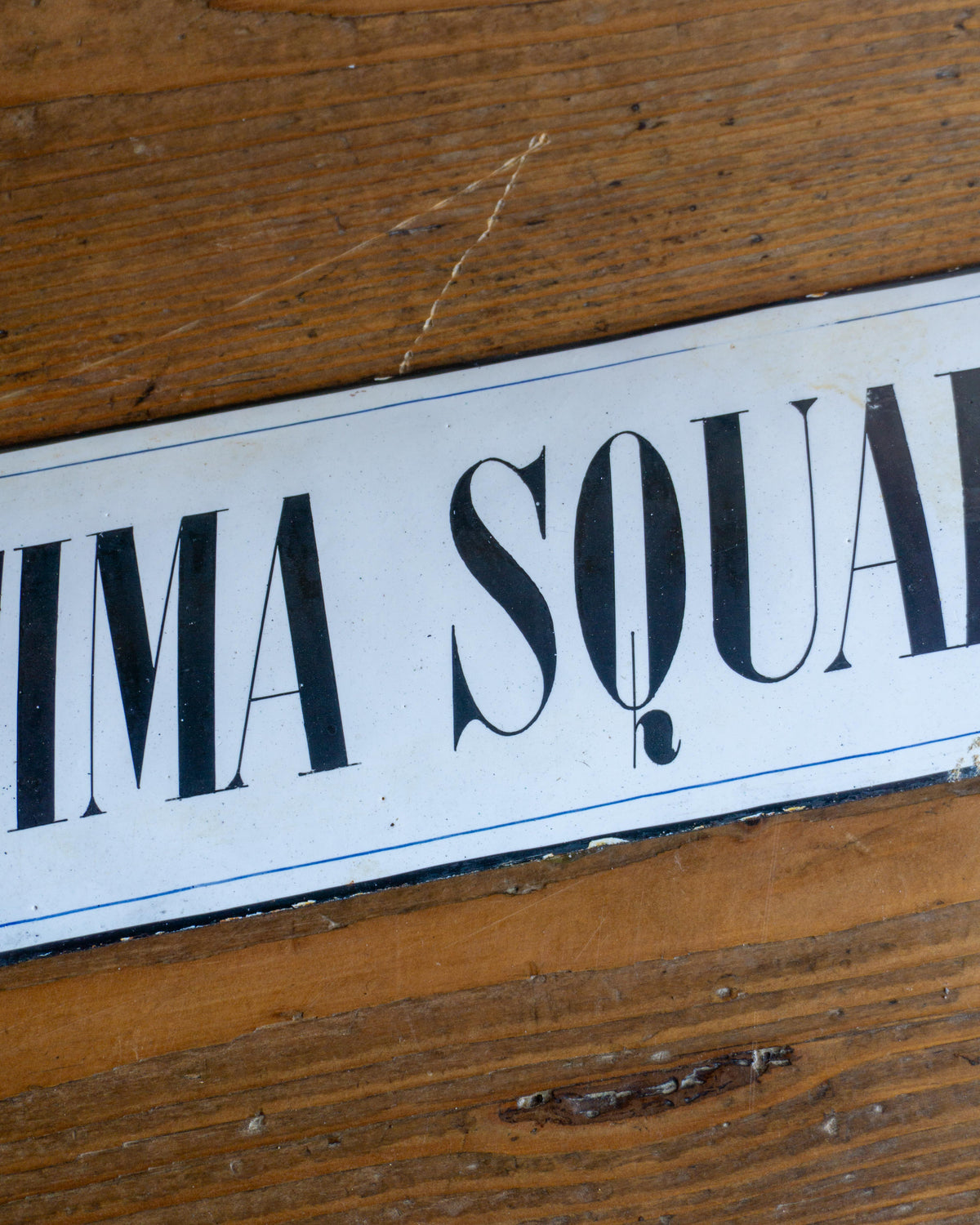 Insegna smaltata “Settima Squadra” anni ’40 - Smalteria E. Primi Milano