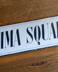 Insegna smaltata “Settima Squadra” anni ’40 - Smalteria E. Primi Milano