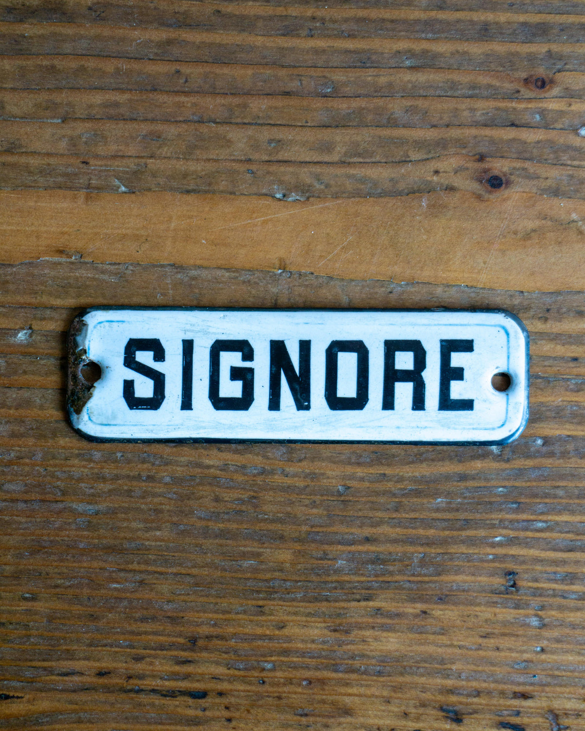 Insegne smaltate “Signori / Signore” anni ’40 - Italia