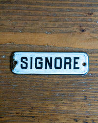 Insegne smaltate “Signori / Signore” anni ’40 - Italia