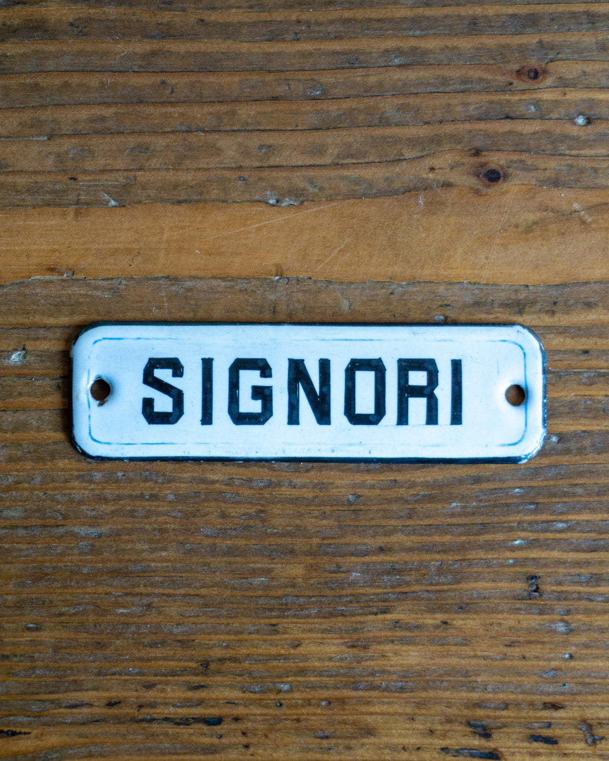 Insegne smaltate “Signori / Signore” anni ’40 - Italia