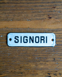 Insegne smaltate “Signori / Signore” anni ’40 - Italia