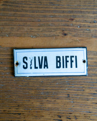 Insegna smaltata “Silvia Biffi” anni ’50-’60 - Italia