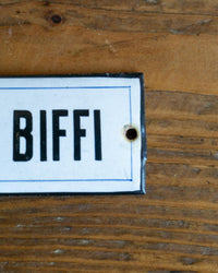 Insegna smaltata “Silvia Biffi” anni ’50-’60 - Italia
