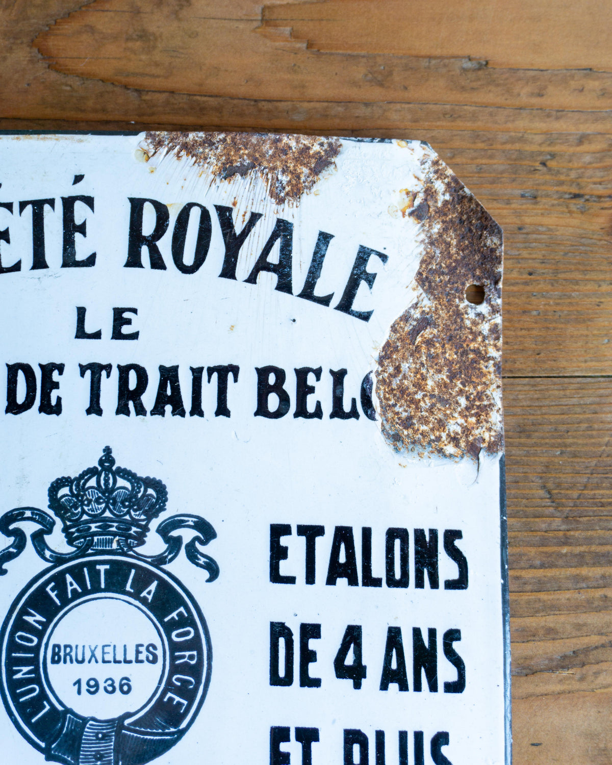 Insegna smaltata Société Royale – Belgio