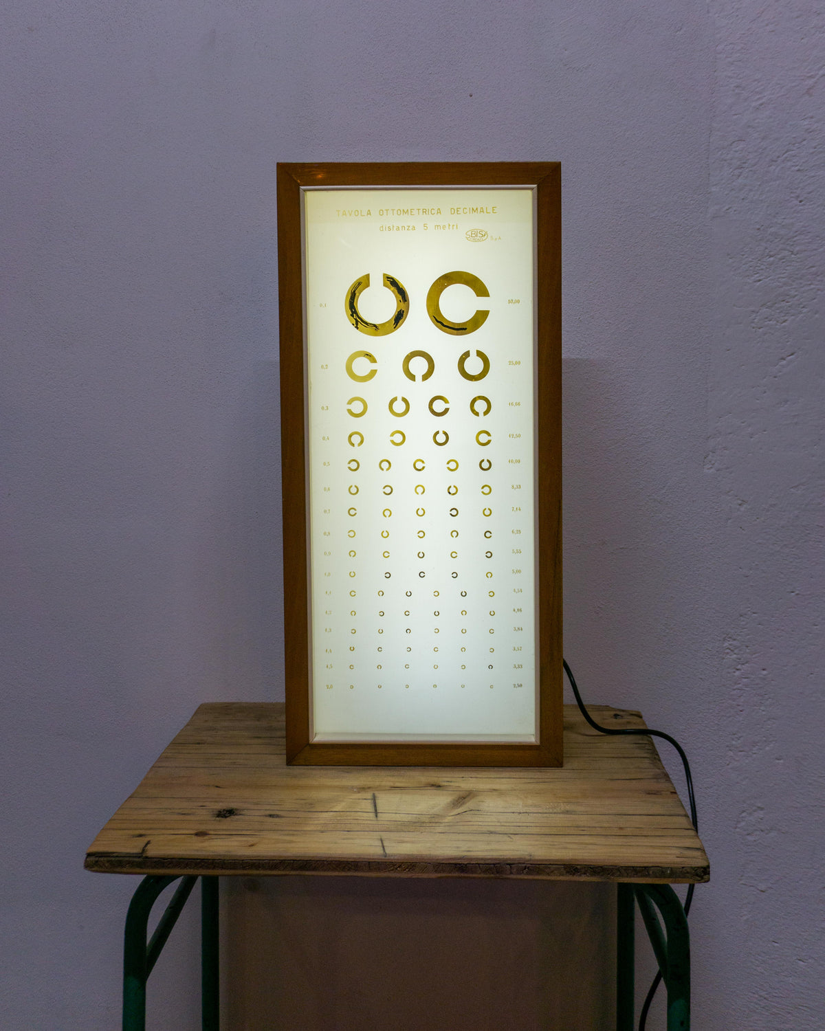 Tavola Ottometrica – Anni 60