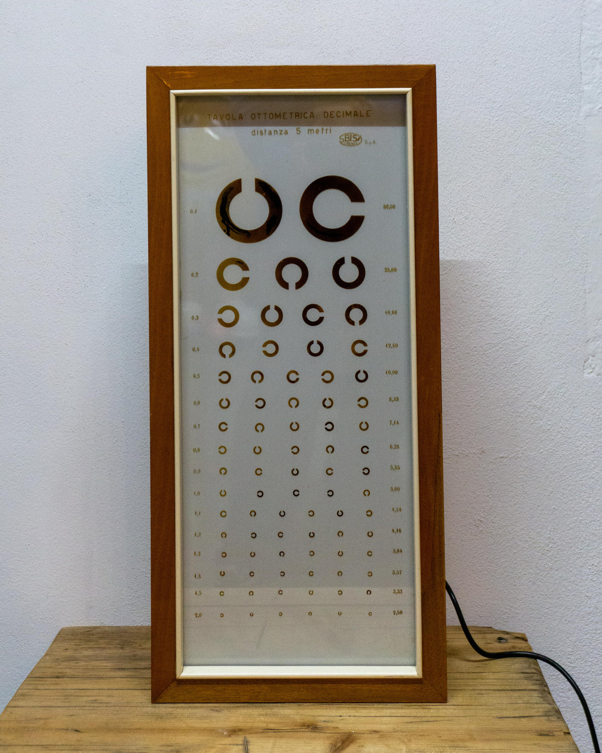 Tavola Ottometrica – Anni 60