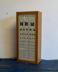 Tavola optometrica luminosa Lanzoni – 1970