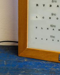 Tavola optometrica luminosa Lanzoni – 1970