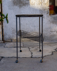 Mobiletto industriale vintage con rotelle – 1970