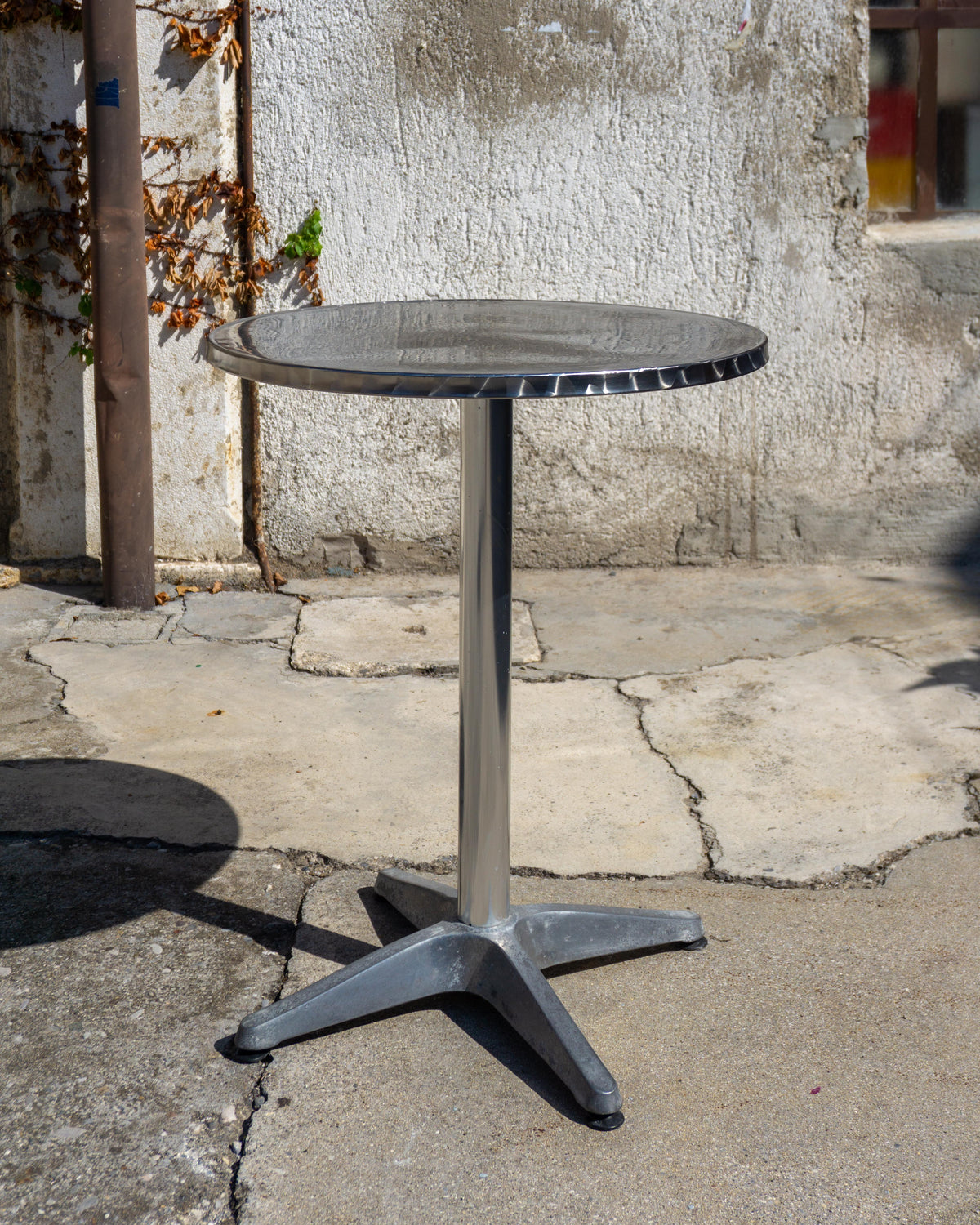 Tavolino da bar vintage cromato – 1980