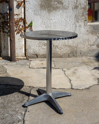 Tavolino da bar vintage cromato – 1980