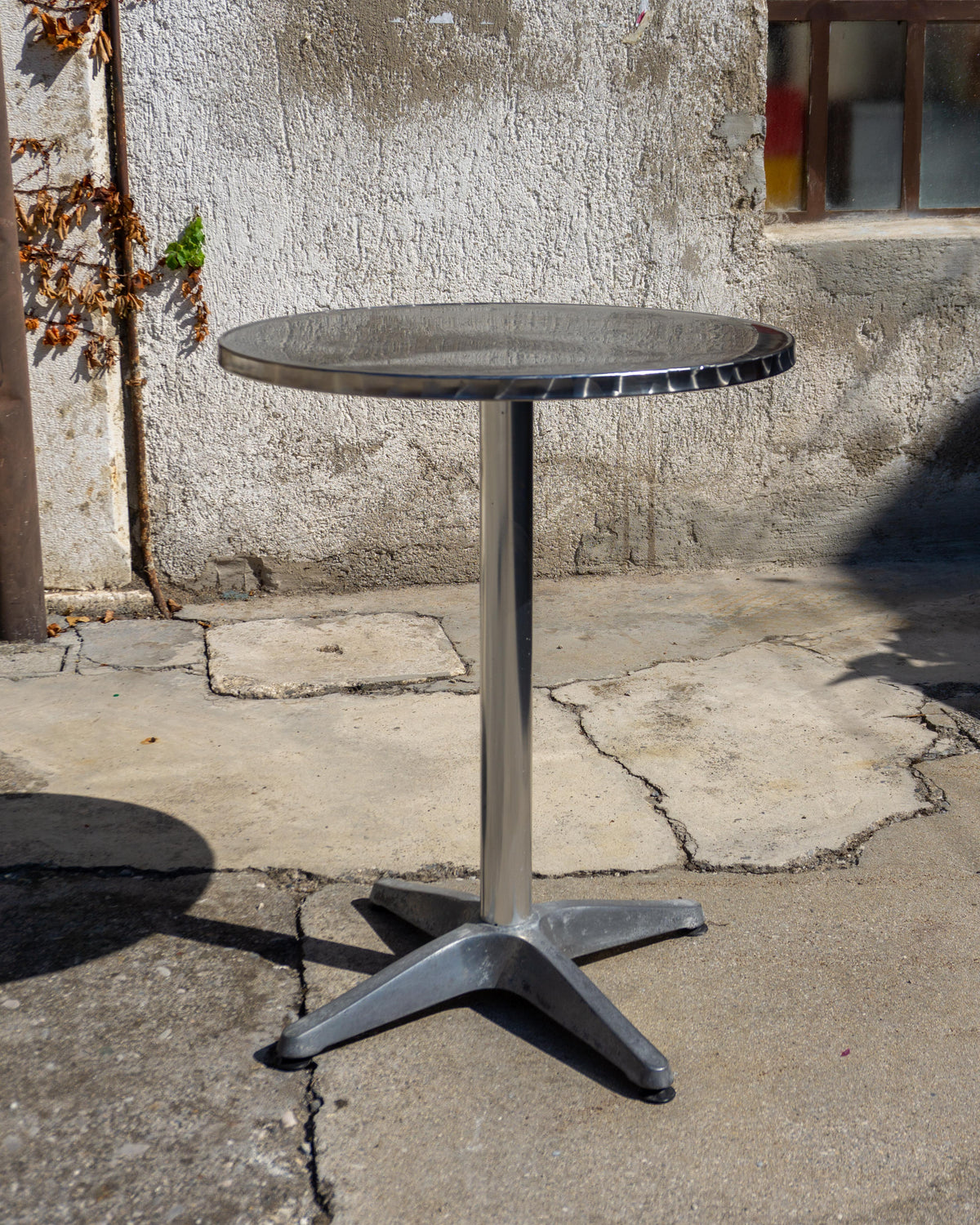 Tavolino da bar vintage cromato – 1980