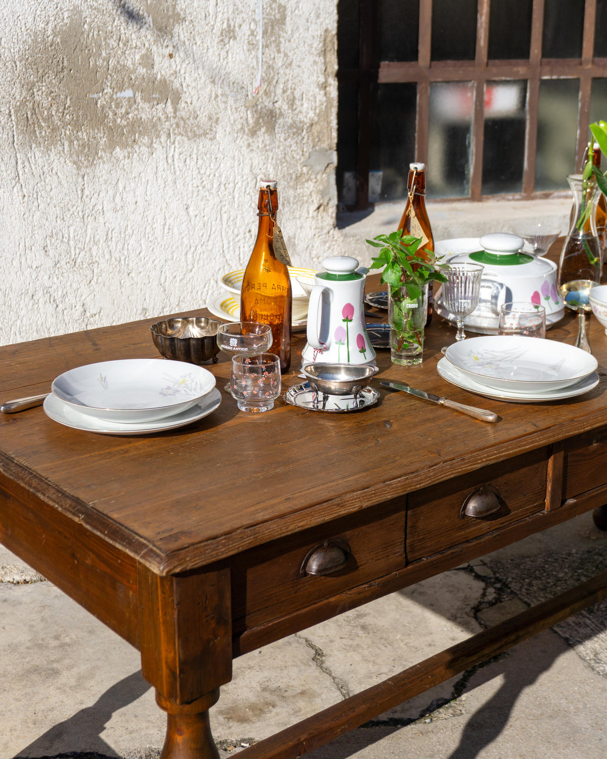 Tavolo da osteria di campagna - 1940/60