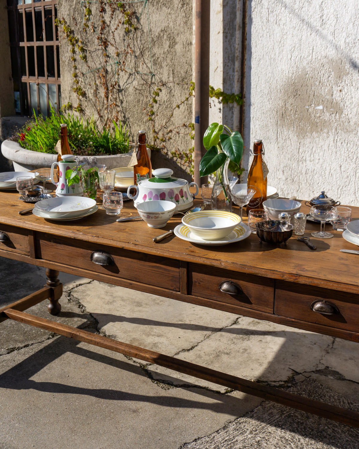 Tavolo da osteria di campagna - 1940/60