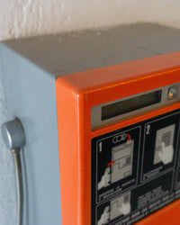 Telefono pubblico SIP Rotor arancio e grigio - 1980