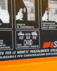 Telefono pubblico SIP Rotor arancio e grigio - 1980