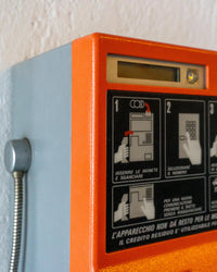 Telefono pubblico SIP Rotor arancio e grigio - 1980