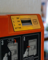 Telefono pubblico SIP Rotor arancio e grigio - 1980