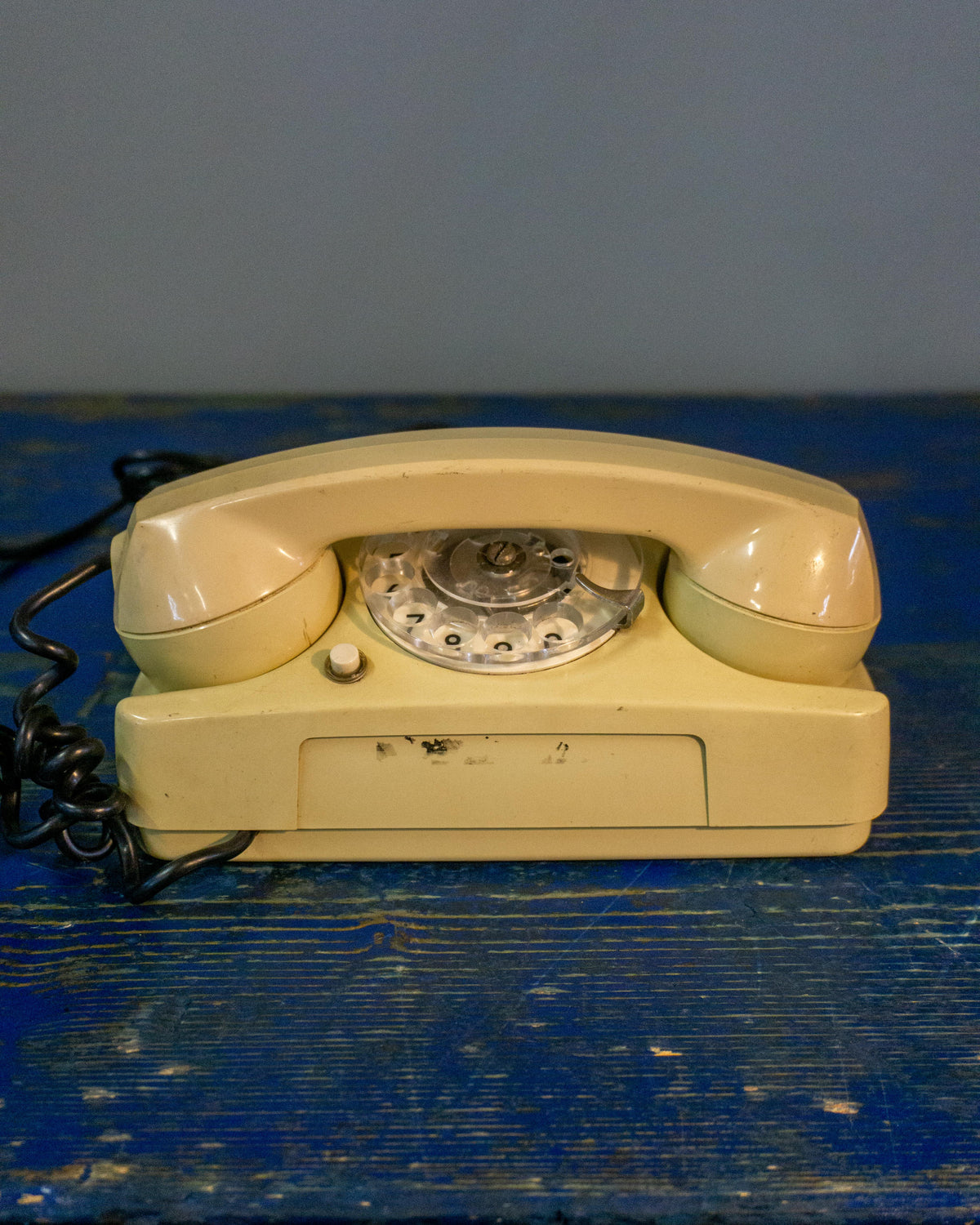 Telefono SIP panna chiaro con rotella – anni ’70