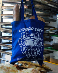 Tote Bag “Voglio Solo Ravanare” - Blu Elettrico