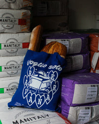 Tote Bag “Voglio Solo Ravanare” - Blu Elettrico