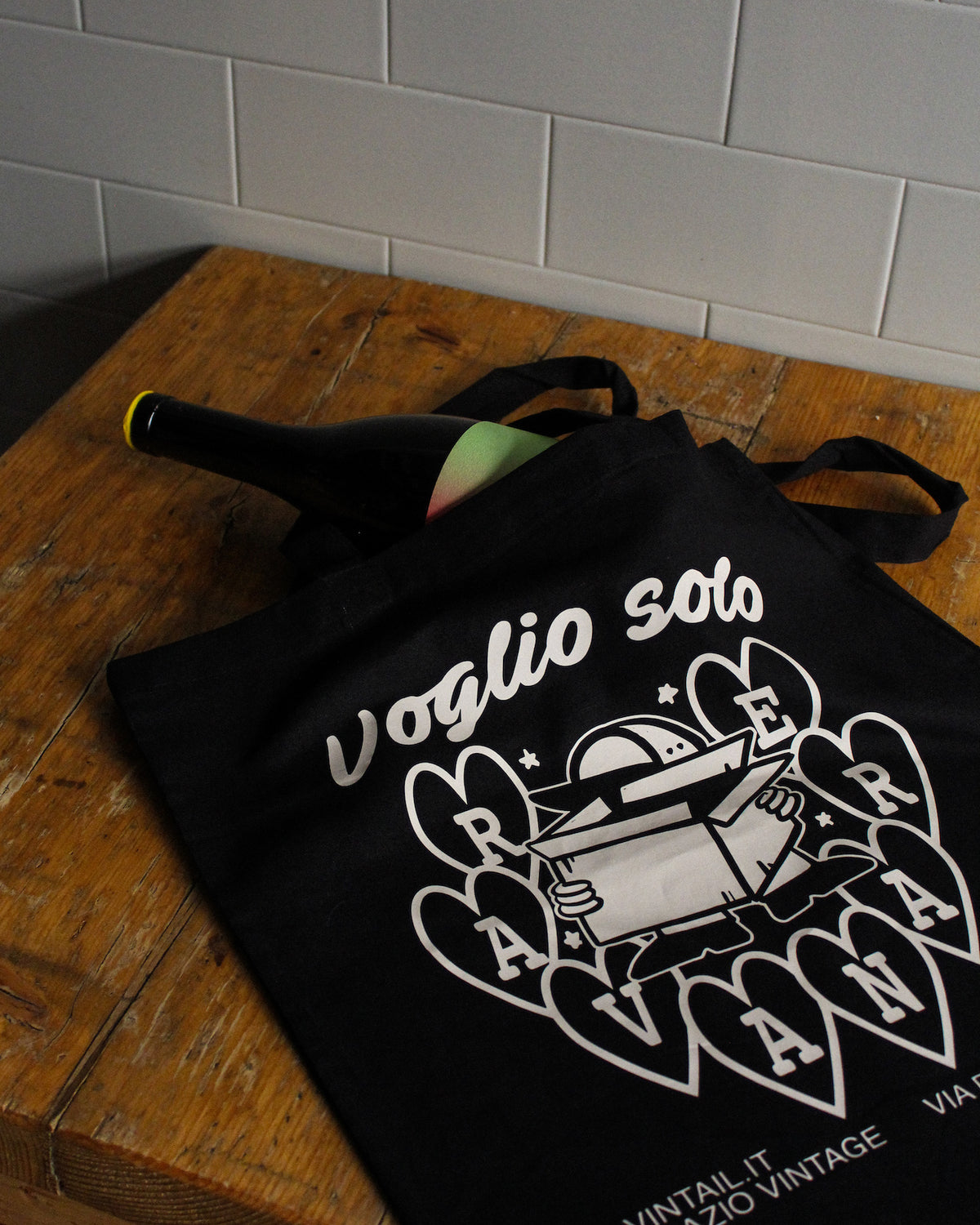 Tote Bag “Voglio Solo Ravanare” - Nera