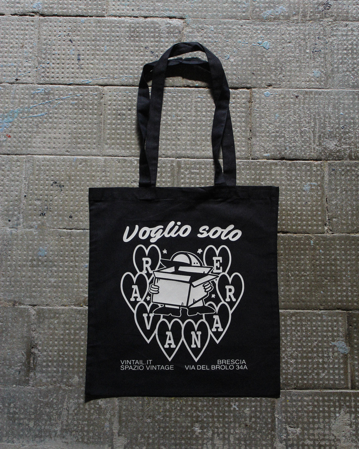 Tote Bag “Voglio Solo Ravanare” - Nera
