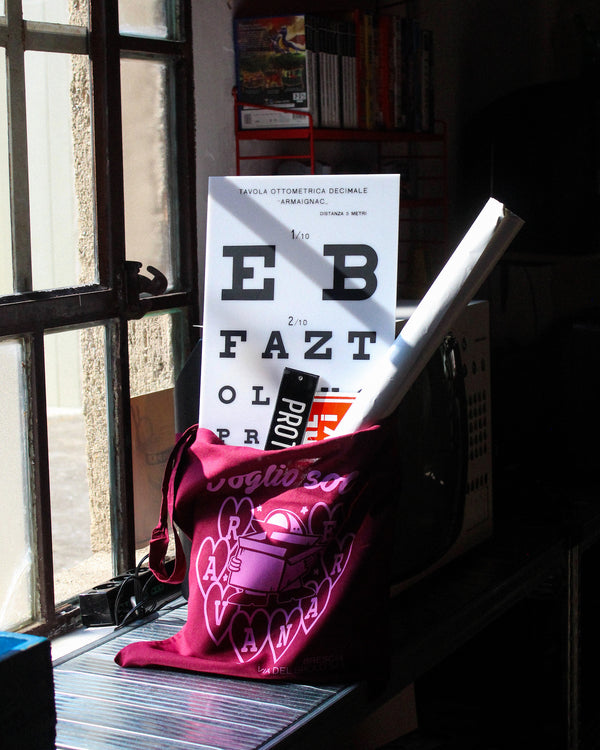 Tote Bag “Voglio Solo Ravanare” - Bordeaux