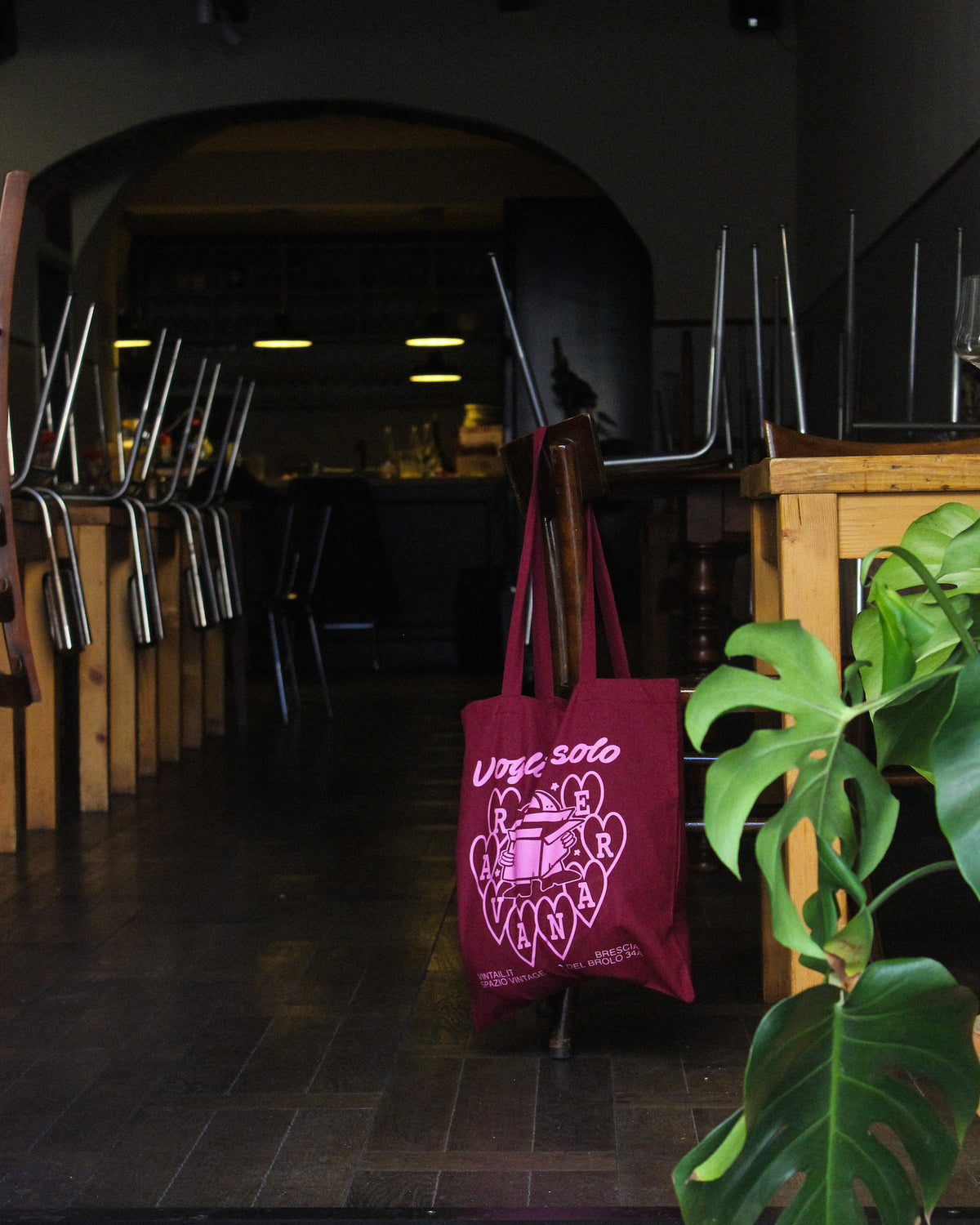 Tote Bag “Voglio Solo Ravanare” - Bordeaux