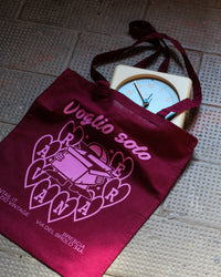 Tote Bag “Voglio Solo Ravanare” - Bordeaux