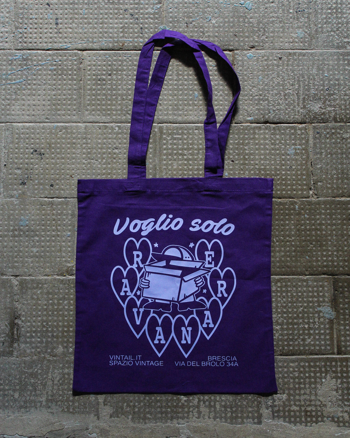 Tote Bag “Voglio Solo Ravanare” - Viola