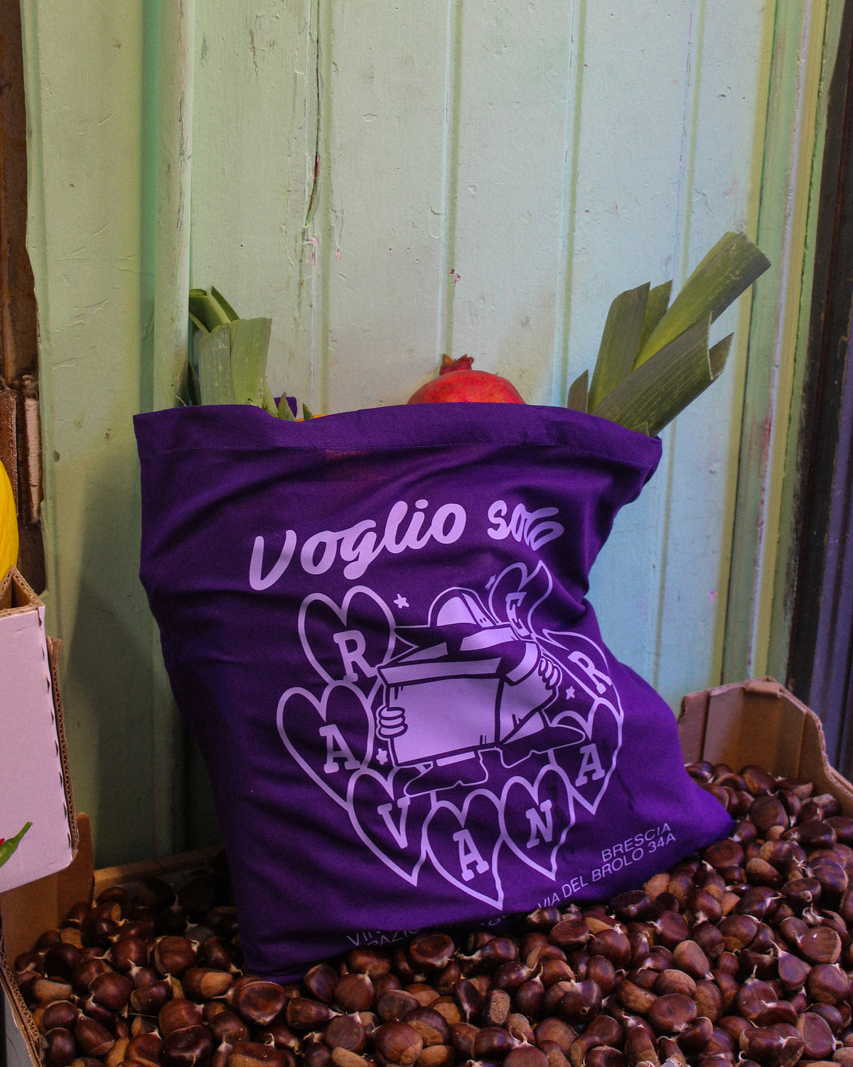 Tote Bag “Voglio Solo Ravanare” - Viola