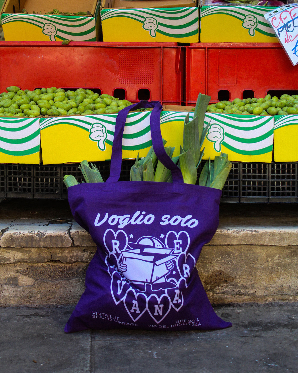 Tote Bag “Voglio Solo Ravanare” - Viola