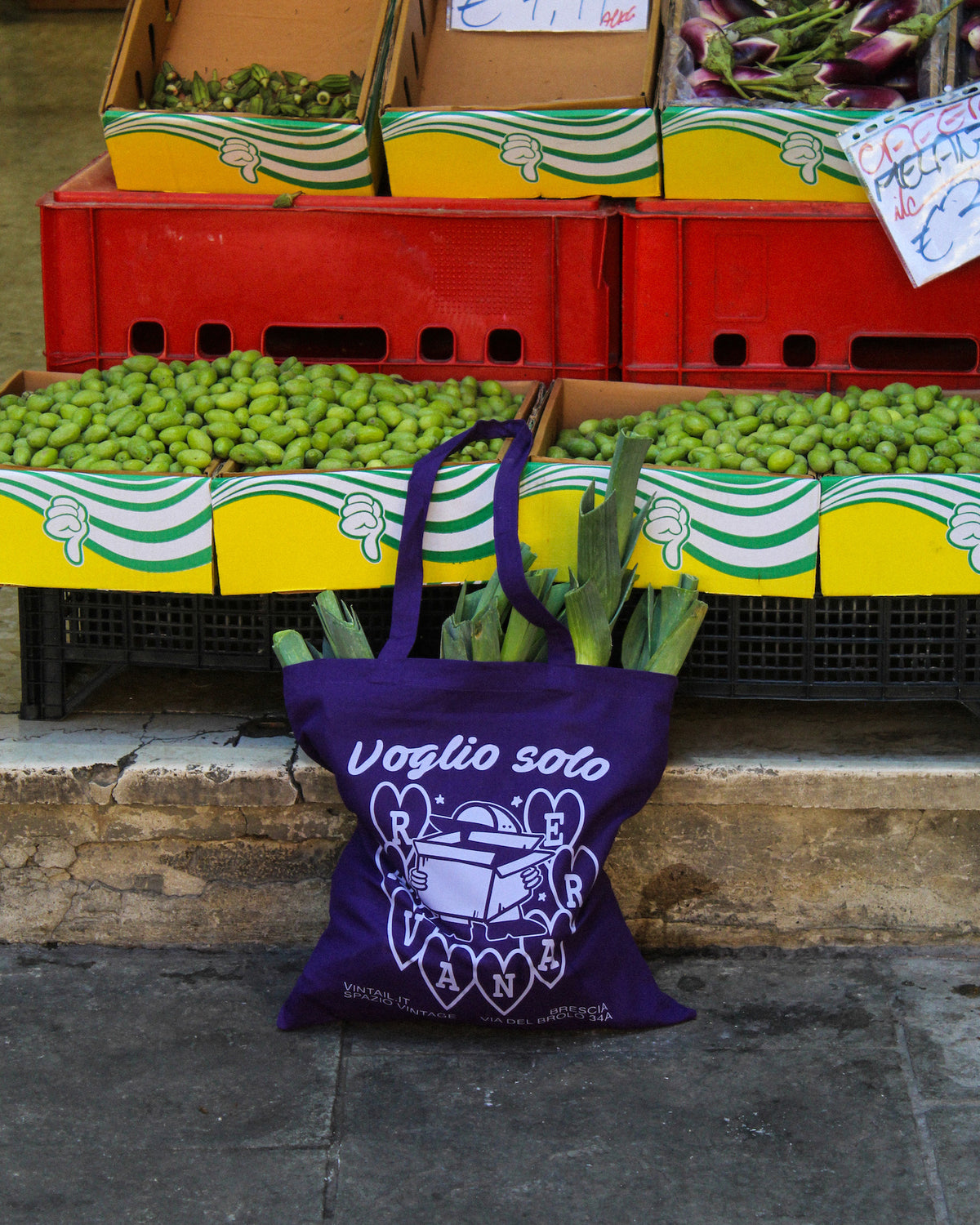 Tote Bag “Voglio Solo Ravanare” - Viola