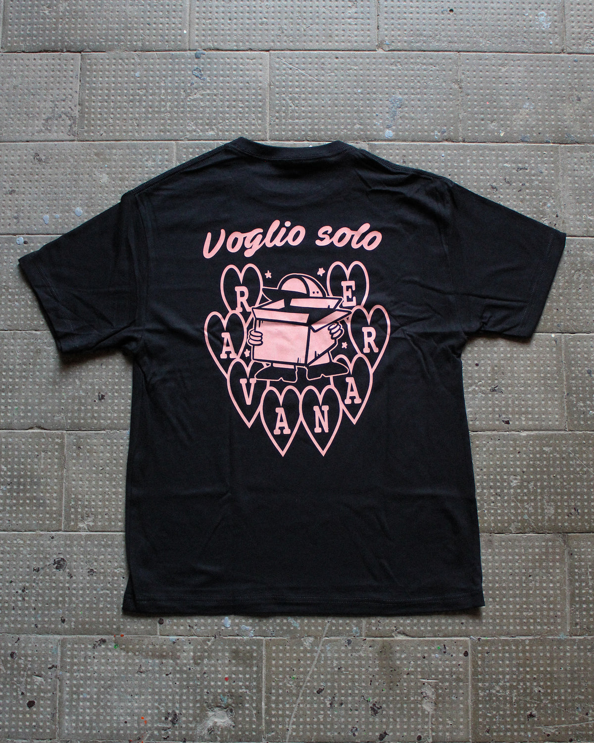 T-Shirt “Voglio Solo Ravanare” - Nera e Rosa
