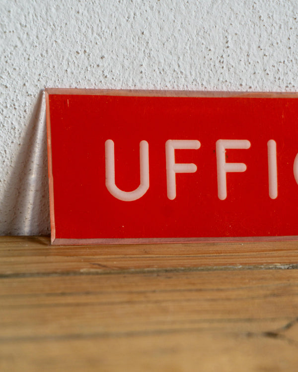Insegna Ufficio Arancione – 1980 Italia