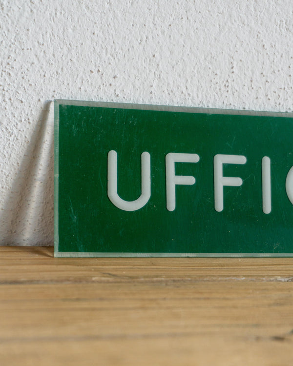 Insegna Ufficio Verde – 1980 Italia