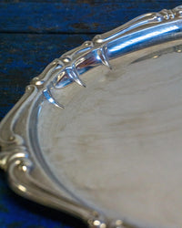 Vassoio ovale vintage in inox – 1970