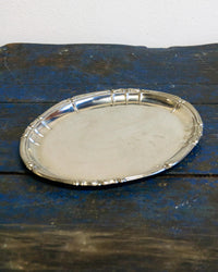 Vassoio ovale vintage in inox – 1970