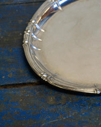 Vassoio ovale vintage in inox – 1970
