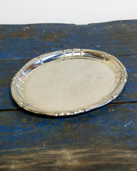 Vassoio ovale vintage in inox – 1970