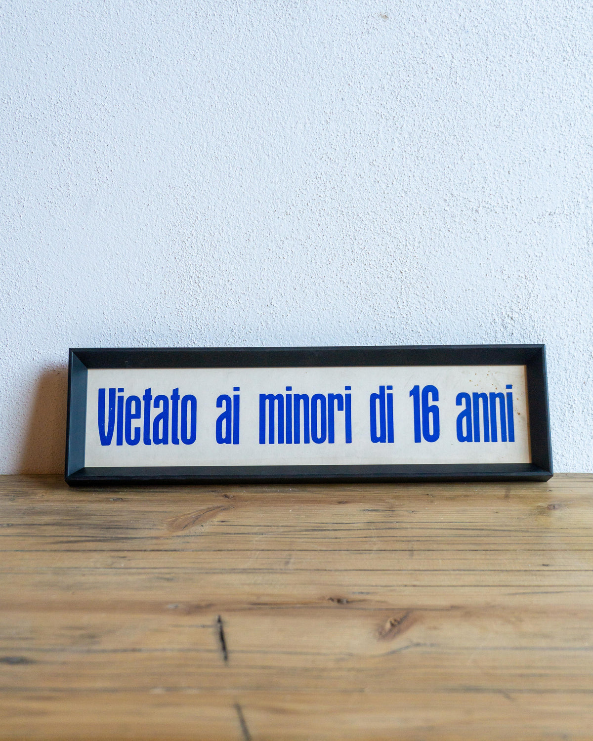 Insegna cinema “Vietato ai minori di 16 anni” – Italia 1960–70